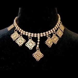 ⏳️Art Deco Rhinestone Necklace